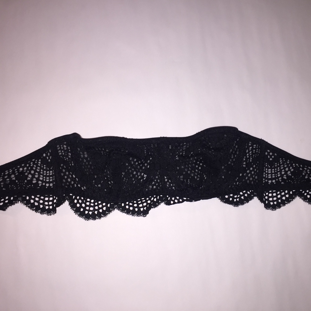NWT Black Victoria's Secret Strapless Bralette